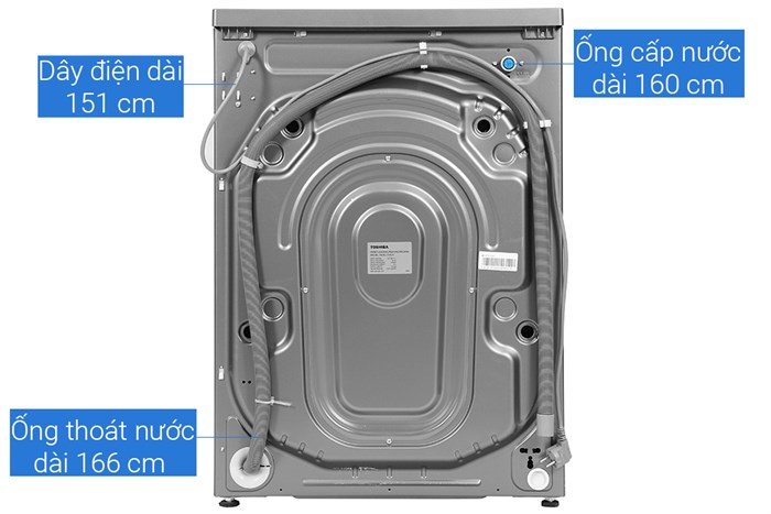 Máy Giặt Toshiba Inverter 10.5 Kg TW-BL115A2V(SS)